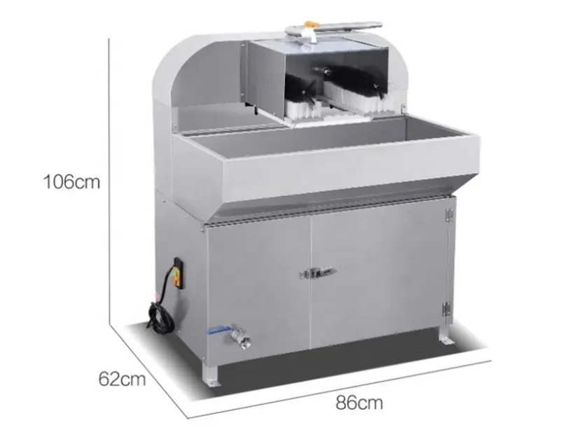 Commercial 2-Head Semi-Automatic Brush Bottle Washing Machine