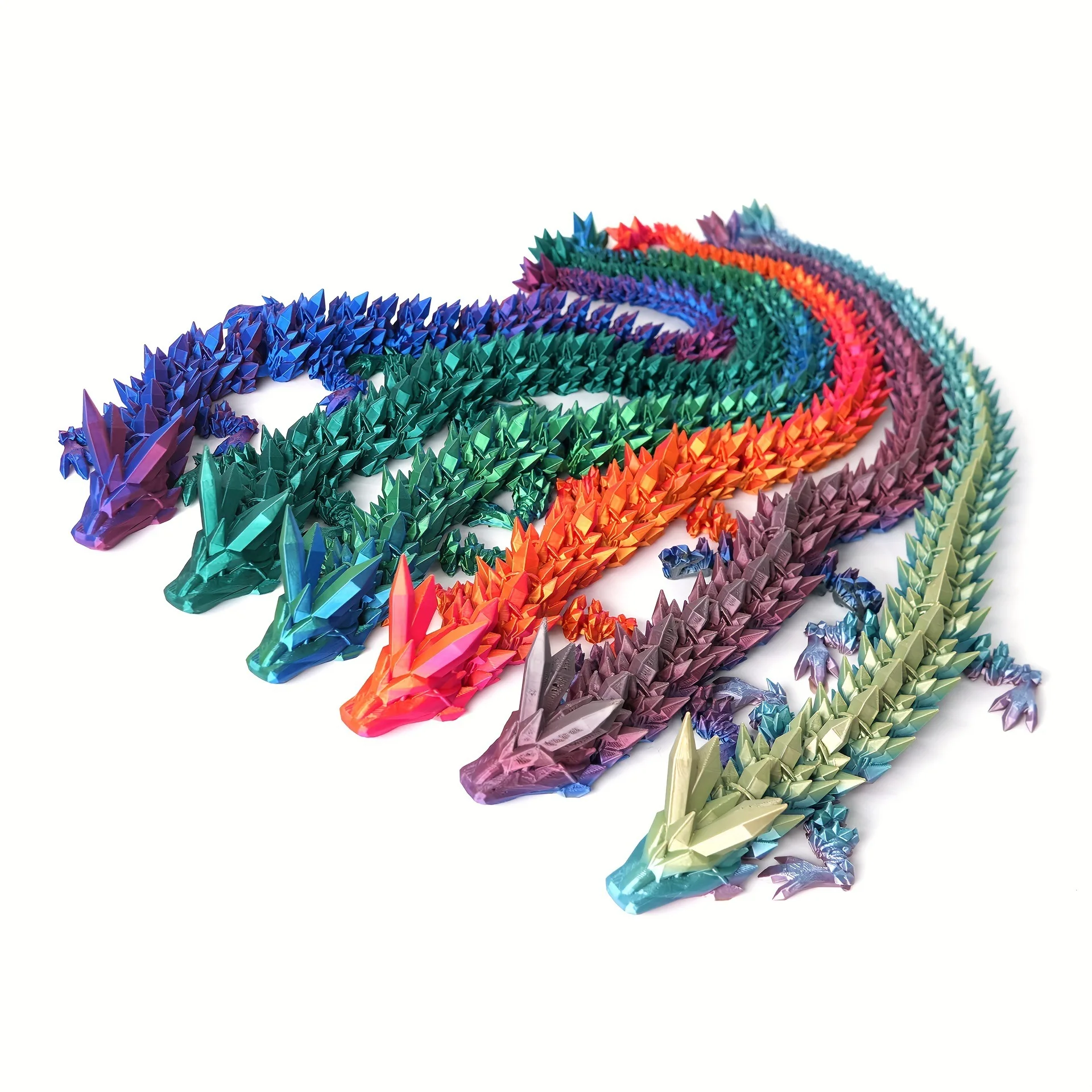 Inventory 3D Printing of Chinese Crystal Dragon Divine Dragon Crafts Ornaments Gifts Creative Ornaments and Figurines