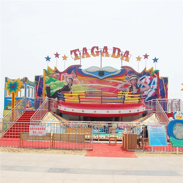 Manufacturer Attraction Equipment Family Rides Crazy Tagada Disco Turntable Rides China Customized CE Certificate Zhengzhou 5-10