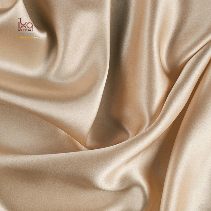 16mm Mulberry Soft Nontoxic Wall Covering Satin Sleepwear Silk Fabric for Pillowcase