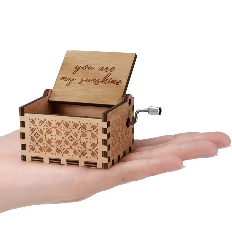 Оптовая продажа деревянная музыкальная шкатулка