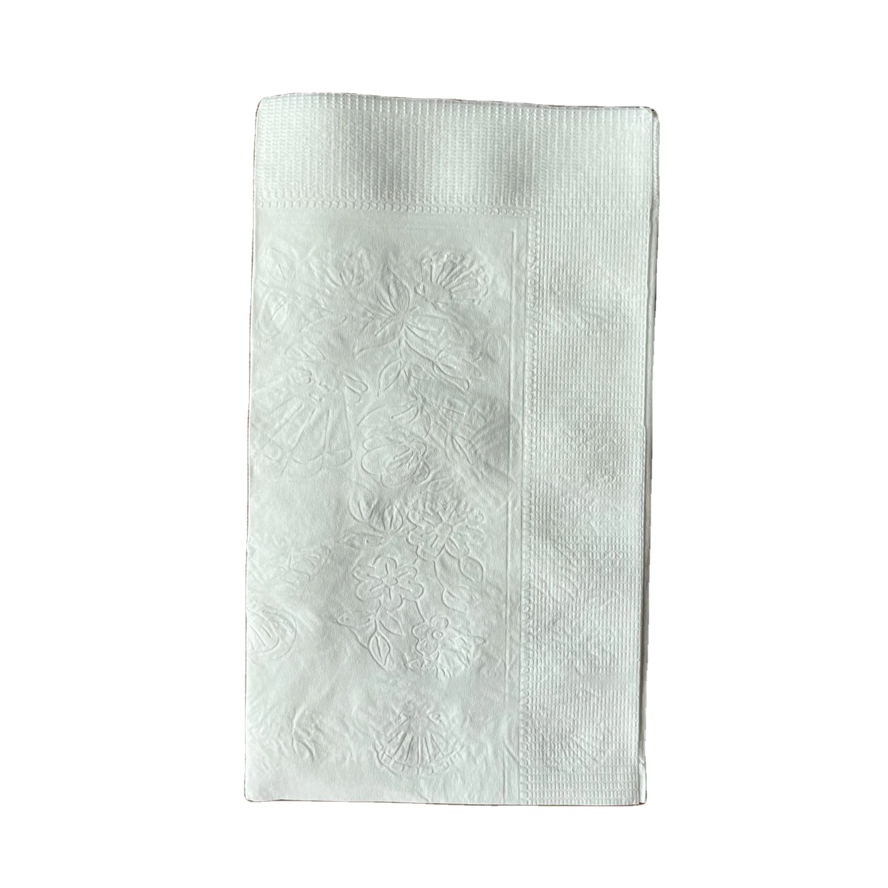Factory Price 17inch x17inch 2ply 15gsm  1/8 fold  white virgin pulp restaurant dinner napkins
