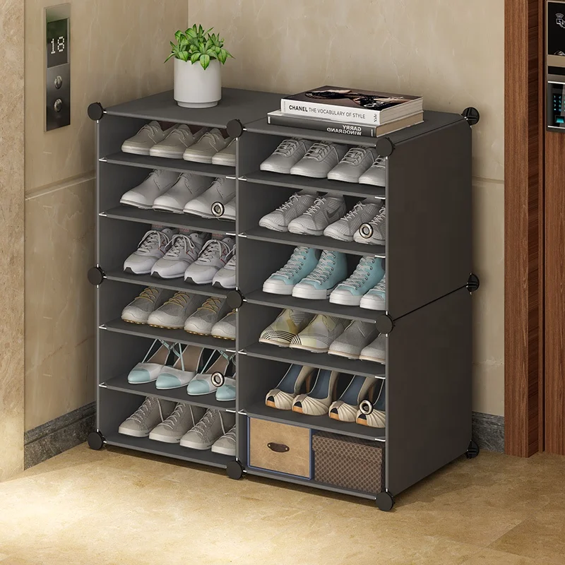 New trends plastic shoe rack oranizers hot selling zapateras de plastico adjustable shoe display racks