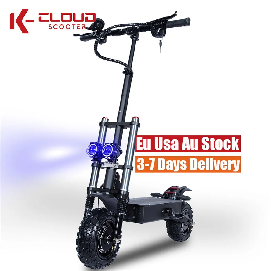 Spot Direct Sale EU US UK Warehouse 6000W 5600W Adult 11 Inch 2 Wheel 60V Electric Scooter High Powered Trottinette Electrique
