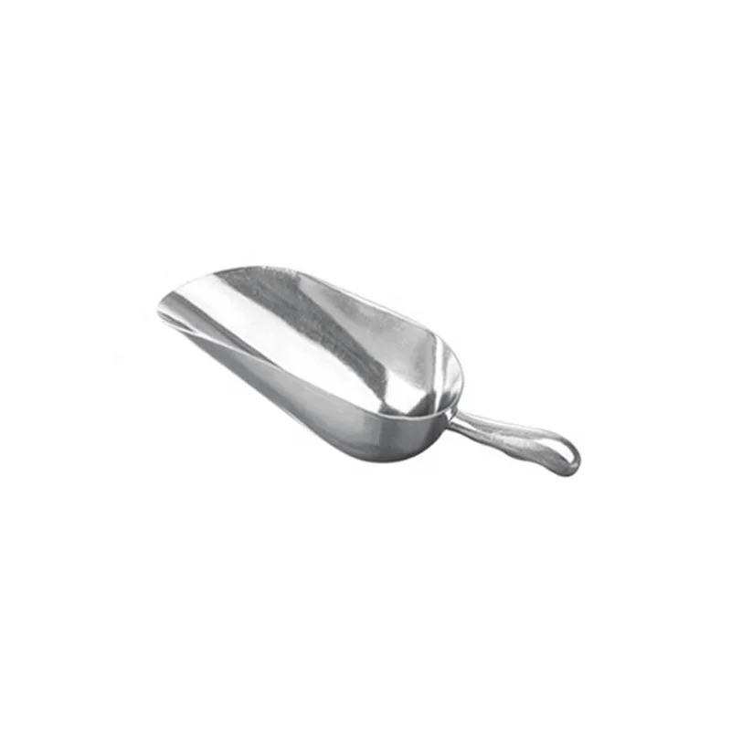 Bar Ice Bucket Flour Utility Scoop Metal Food Scoop Stainless Steel Ice Scoop for Kitchen Bar Party Wedding