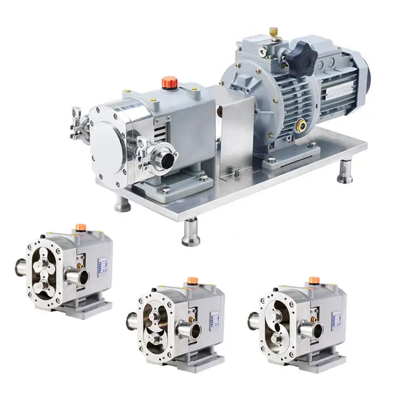 food sauce honey transfer pump Stainless Steel Lobe Pump Sanitary Rotary Lobe Pump