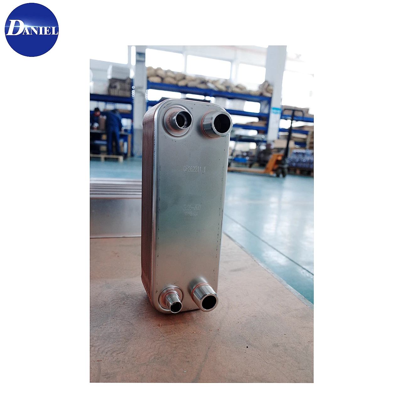 Oil water Ethylene glycol sulphuric acid cooler brazed plate heat exchanger