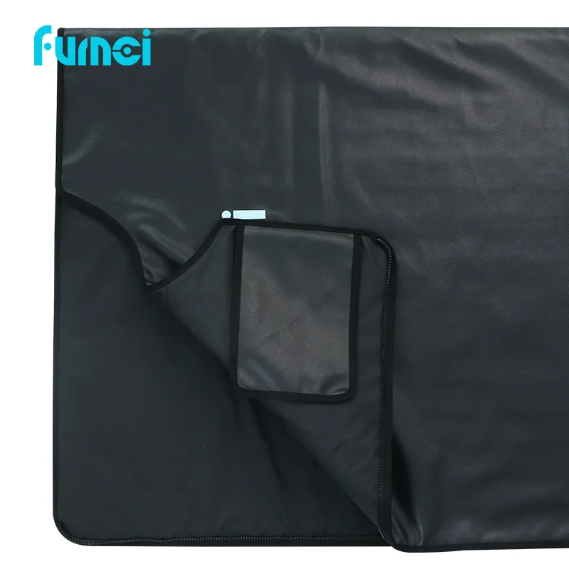 FUMEI infrared sauna blanket with stones red light salon leds sauna slimming blanket