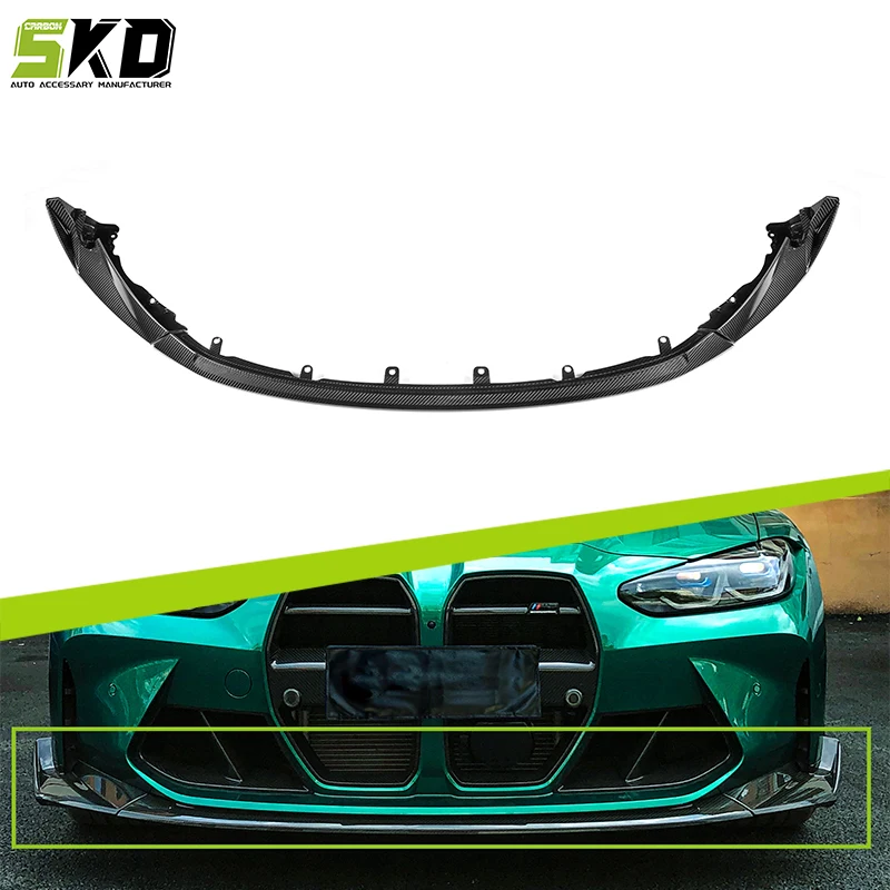Front Body Kit for BMW 2021+ G80 M3 G82 M4 Carbon Fiber CSL Style Bodykit Front Bumper Lips