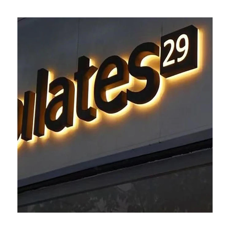 Factory direct professional design backlit 3D LED lights can be installed indoors and outdoors