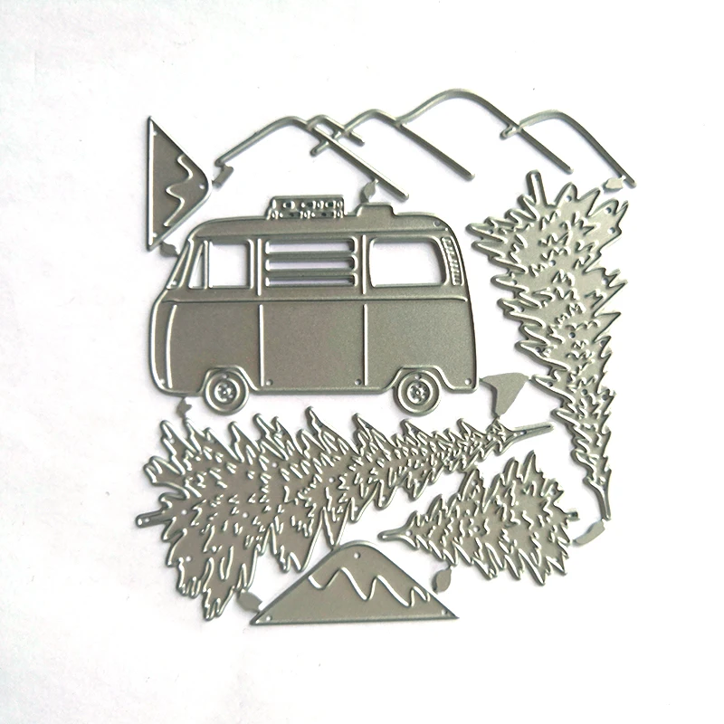 Hot selling cheap custom die cutting mould mini bus mountain die cut