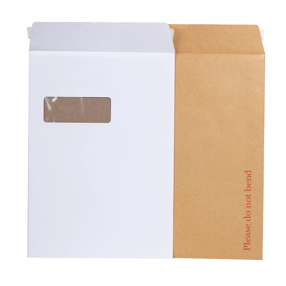XMC-Blank document express envelope stock gray background whiteboard invoice document logistics quick top bag paper degradable