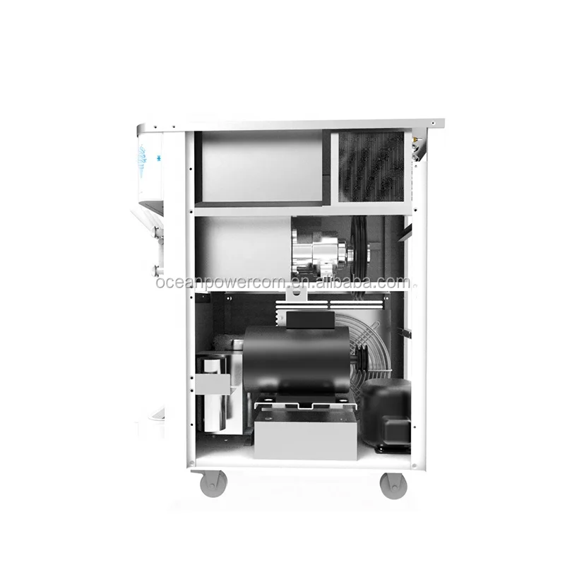 Oceanpower commercial Three Flavors Table top Soft serve Ice Cream Making Maker Frozen Yogurt Machine  with pre-cooling system