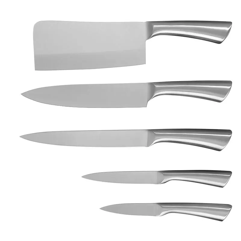 Hot Selling Kitchen Chef Utility Fruit Paring Kitchen Knife Set with Special Metal PP Block