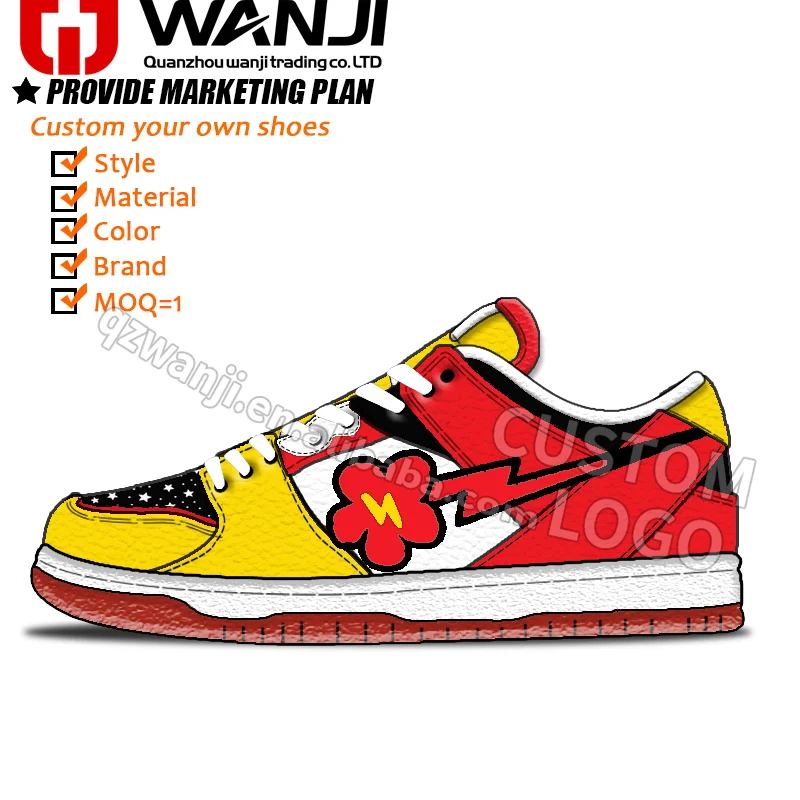 Fashion Men Blank Shoes Manufacturers Basketball Custom Logo Shoe Men Low High Casual Sport Leather Sneakers