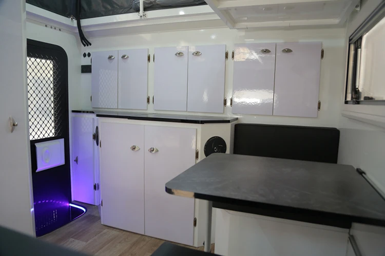 ECOCAMPER Off Road 13ft Small Hybrid Caravan With Internal And External Kitchen