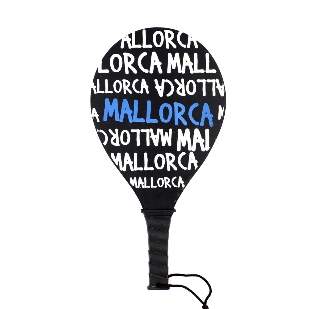 New Beach Paddle Game Set wooden Beach Tennis Racket pickeleball with Plastic handle