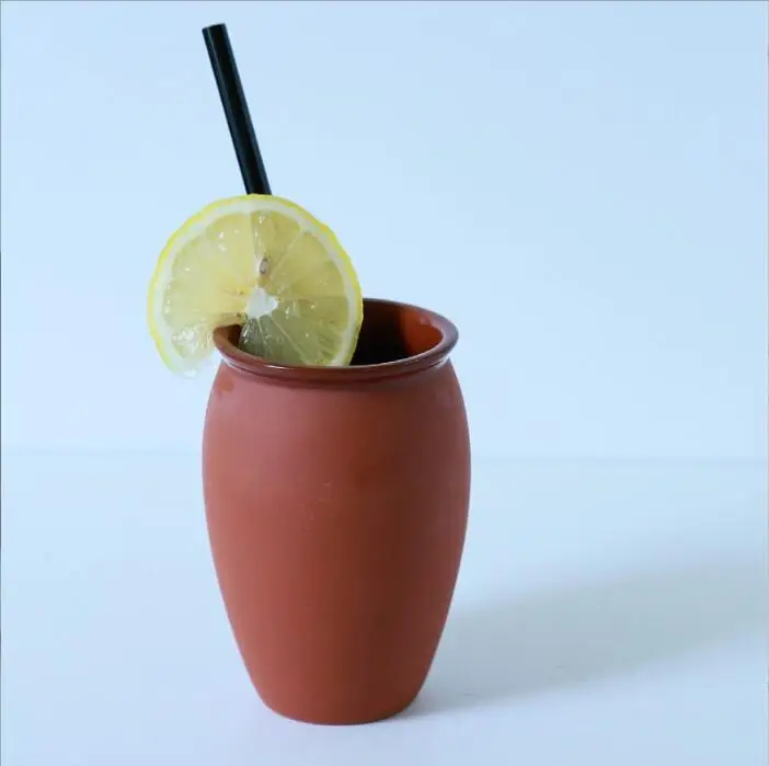 Natural Clay Mugs cups Hot Cold Drink Glasses Accept Custom Logo Handcrafted Pottery Coffee Cups Cantaritos cup