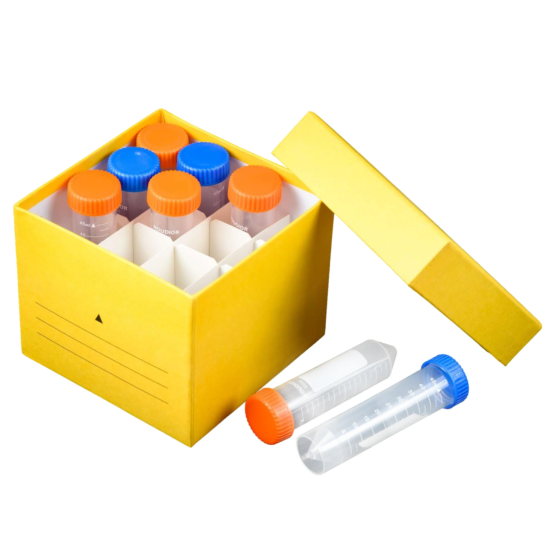 Cryogenic Vial Storage Laminated 50*16 hole Cryotube Box