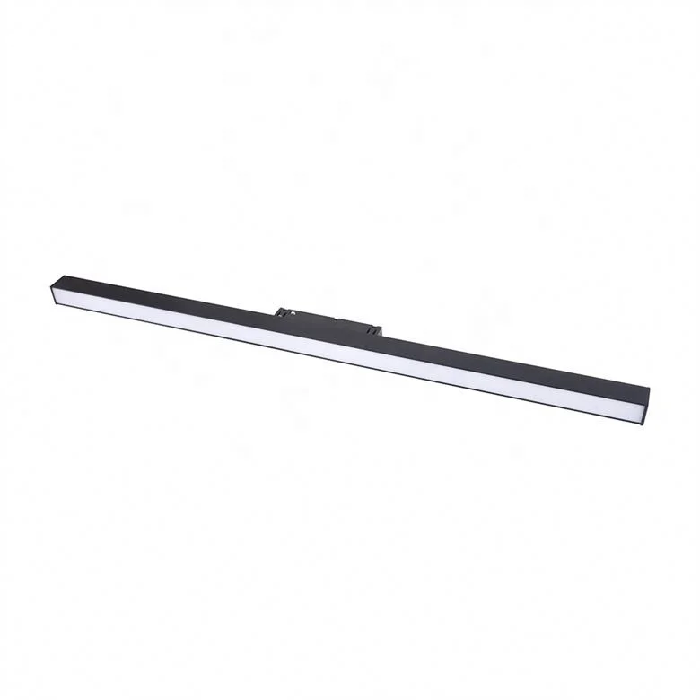 Linear Magnetic Led Track Surface Mounted Black White Commercial Linear Led Flood Track Light