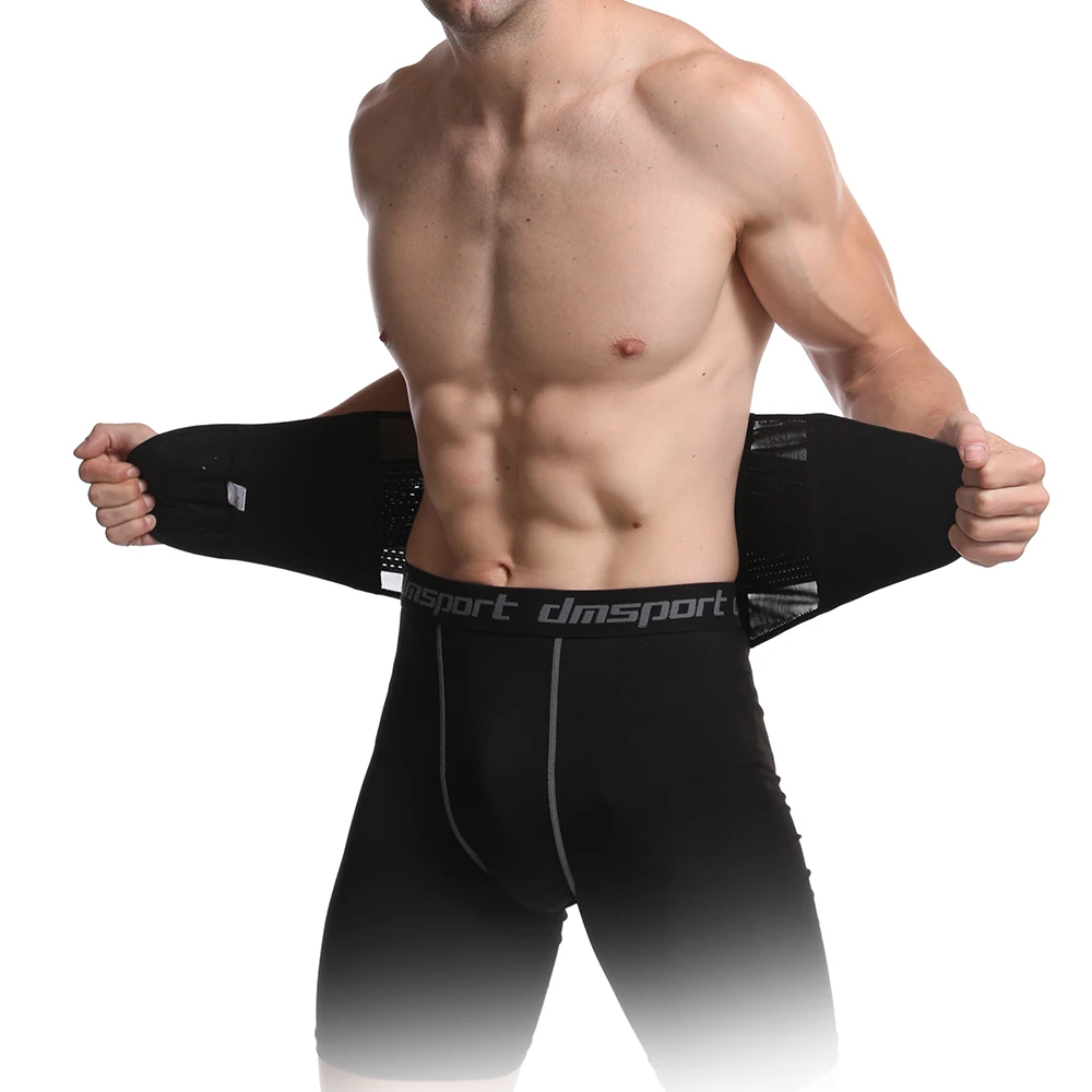 Wholesale Waist Wrap Band Gym Men Waist Trainer Adjustable Sports Back Brace Lumbar Support Elastic Waist Belt