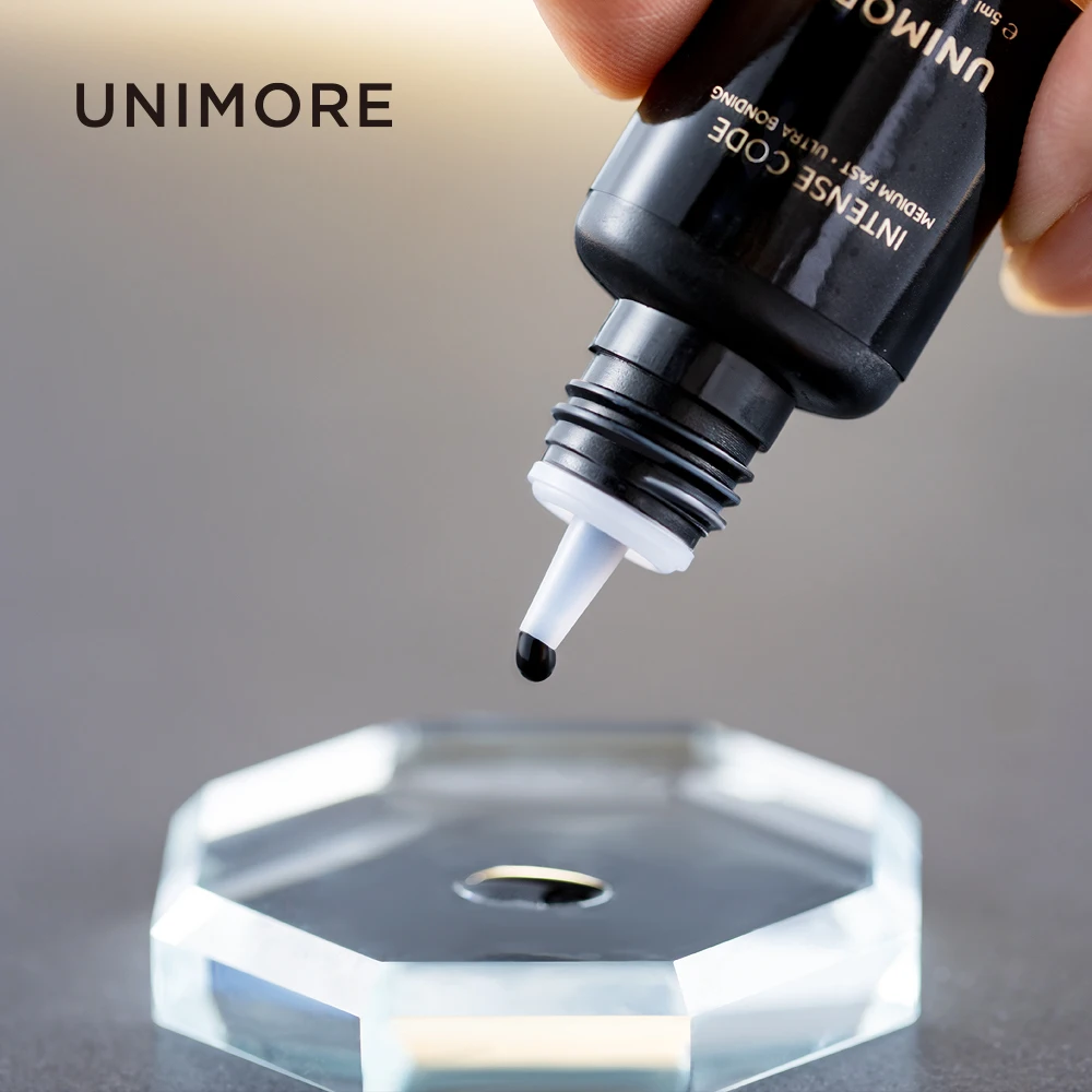Unimore mini professional hypoallergenic adhesive eyelashes glue lash extensions