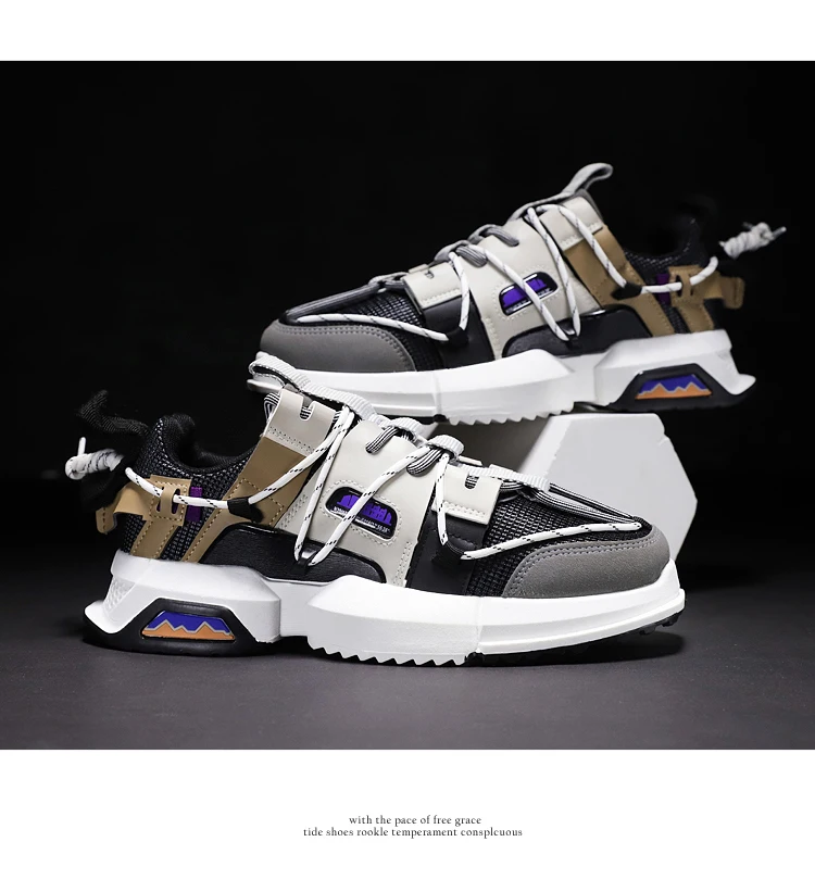 Wholesale New Design Chunky Shoes Lifestyle Fashion Sneakers For Men