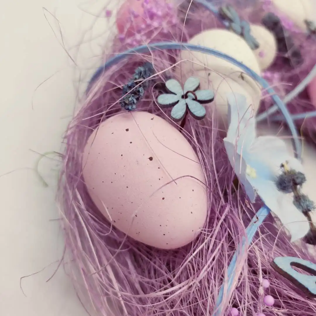 
2020 new arrival easter limitations white and delicate egg ring for decoration 