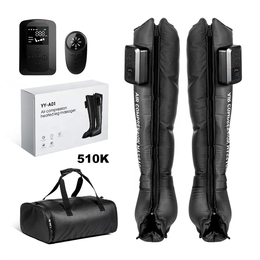 Factory Air Compression Leg Massager 510K Recovery Boots Compression Massage Device For Legs Air Compression Leg Foot Massager