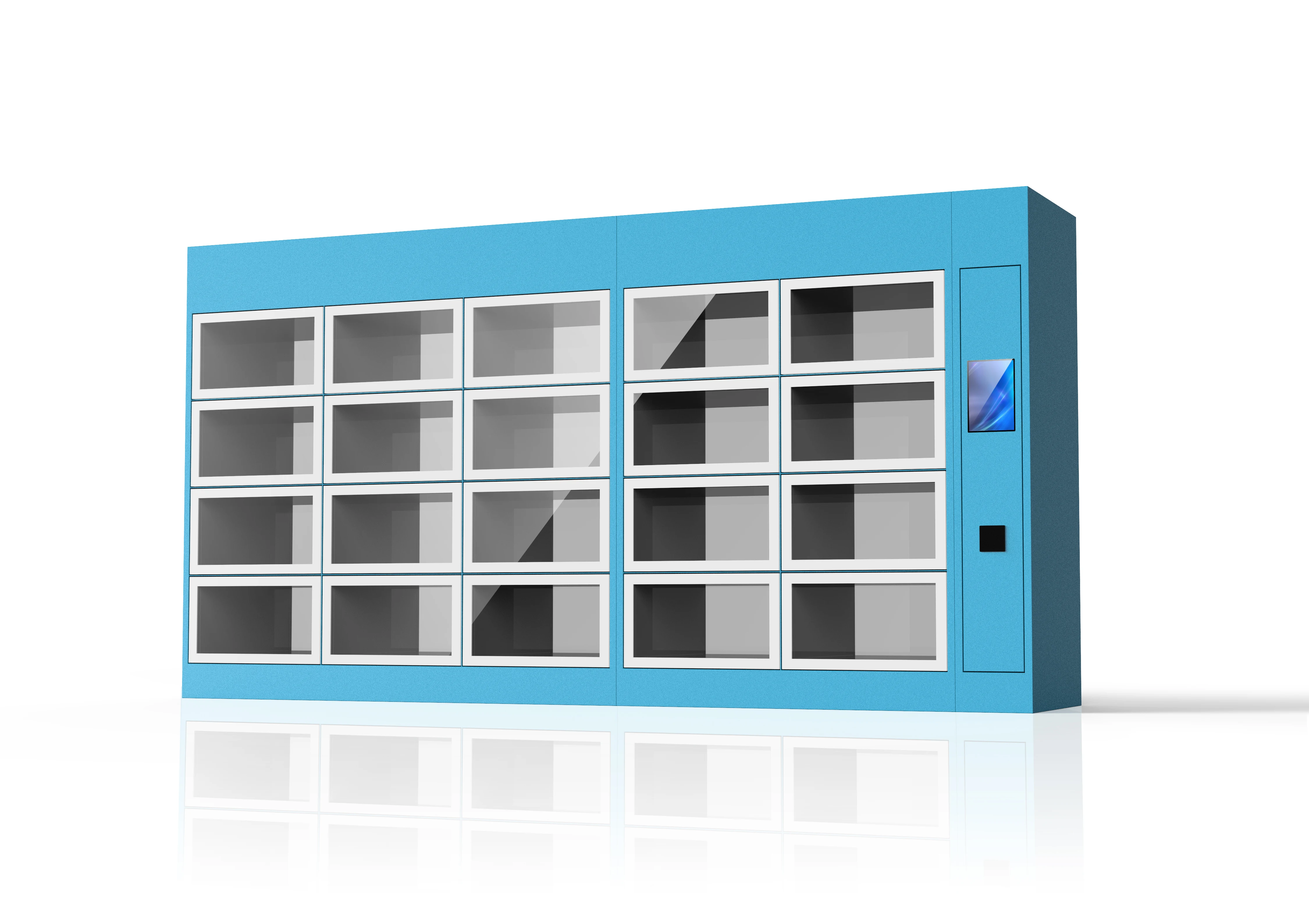 Smart Delivery Locker Machine Hot Food Transparent Food Locker