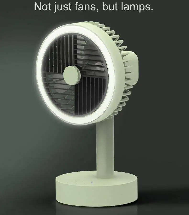 Mini Handheld Rechargeable Cooler Fan Silence Portable USB Cooling Fan With LED Light