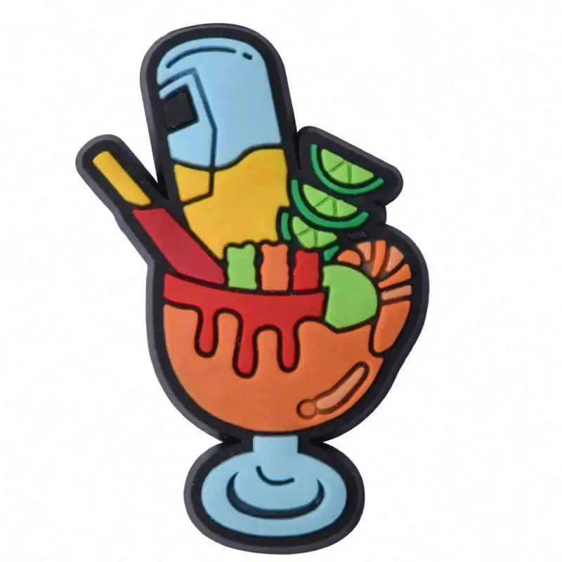 Wholesale New Trends clog Charms Decoration Halloween Food Thanksgiving Day Christmas Day singer tylor Custom PVC for