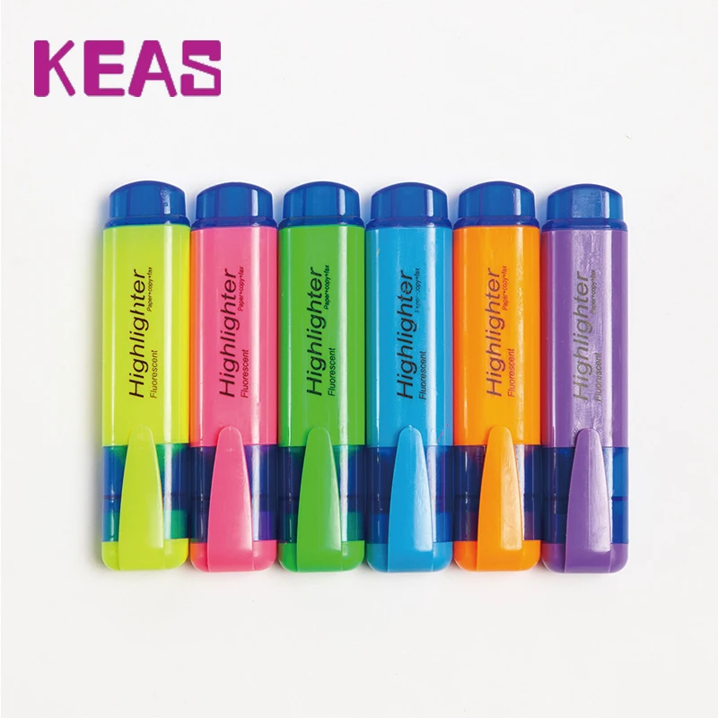 Оптовая Продажа с фабрики KEAS цветные моющиеся чернильные маркеры школьные Флуоресцентные Ручки для заметок