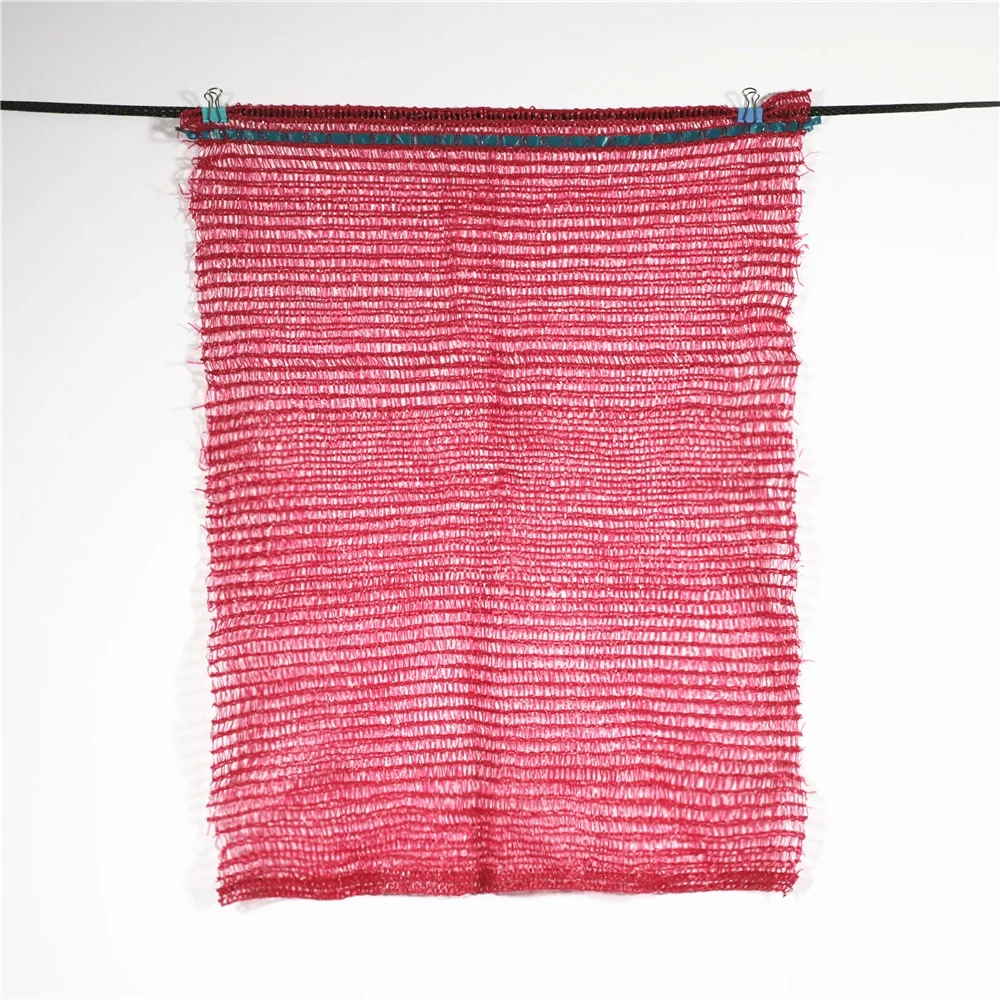 PE Fruit Packing Raschel Mesh Net Bag for Firewood Garlic Onions