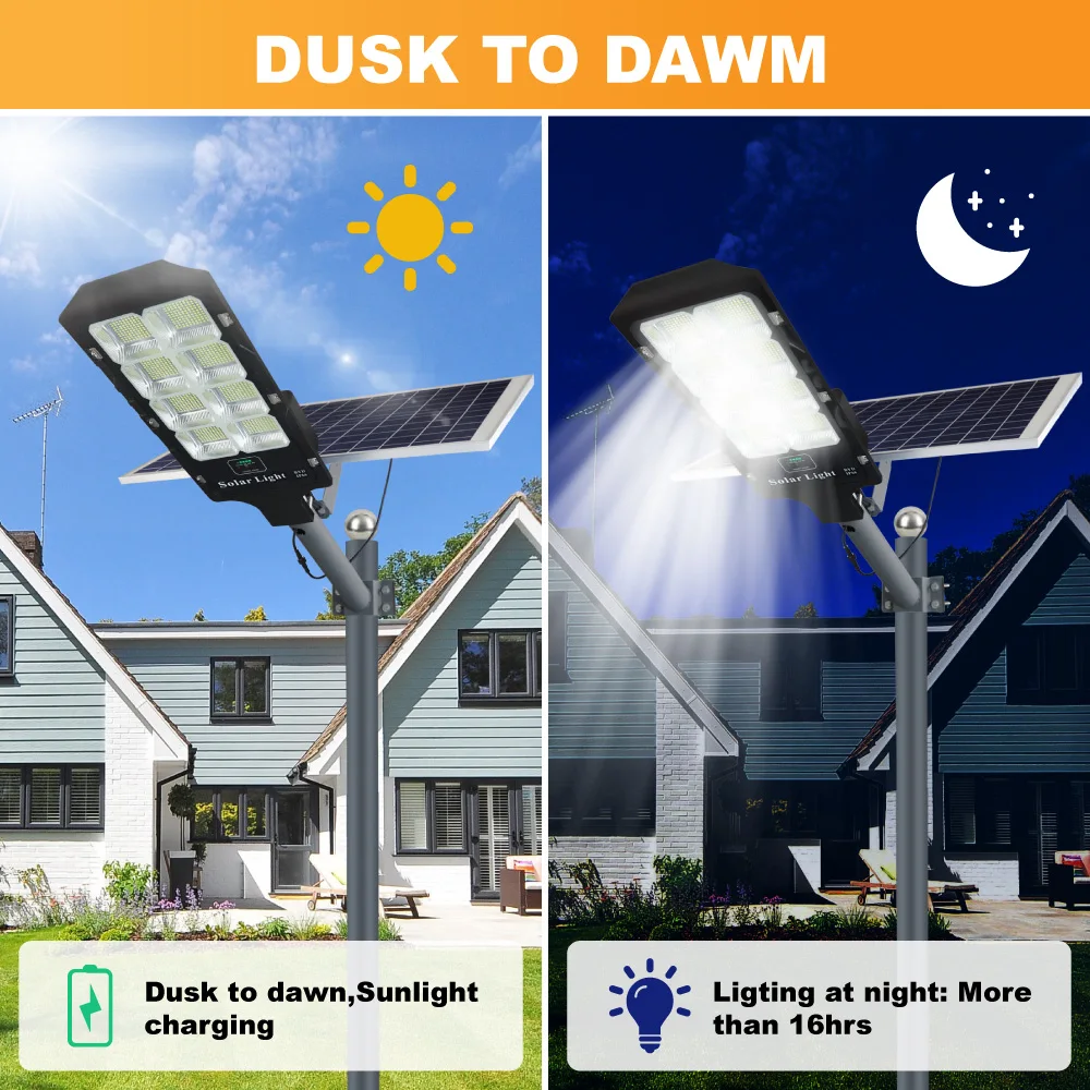 BOYI New set Product  Outdoor Road Ip67 Waterproof Motion Sensor 300w 400w 500w 600w Solar Led Street Light