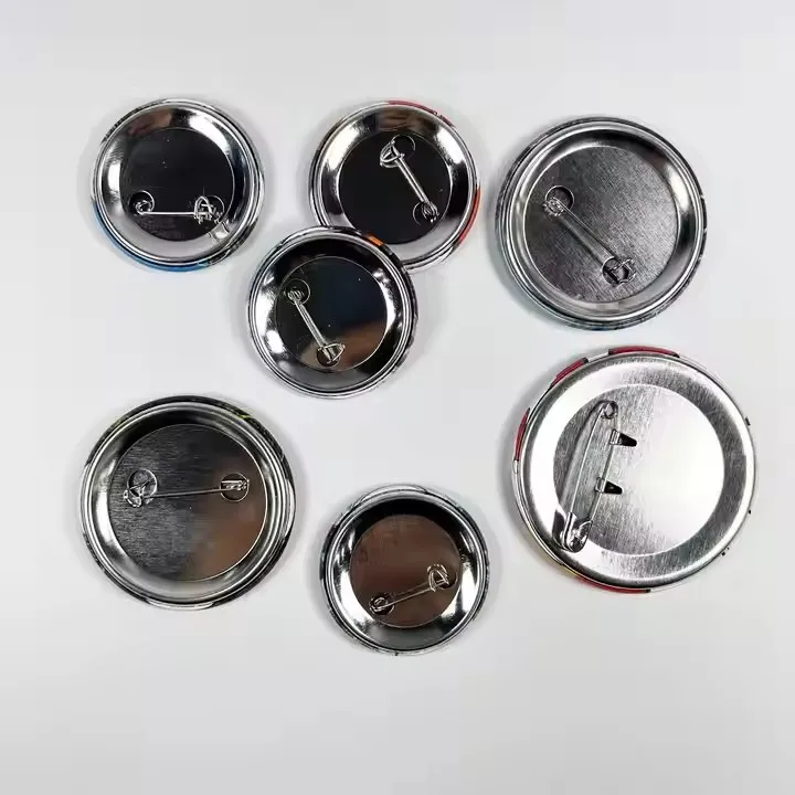Wholesale Factory Cheap Metal Plastic Blank Raw Materials Custom Tin Back Making Part Round DIY Pin Button Badges
