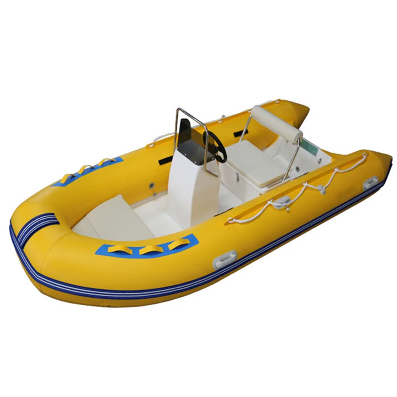 FRP Rib390 Rigid Inflatable Boat with outboard engine/motor Inflatable Rib Tender for sale