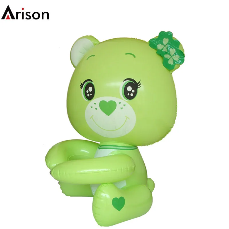 Durable environmental PVC inflatable hug me bear hug doll for inflatable arm hug animal toy