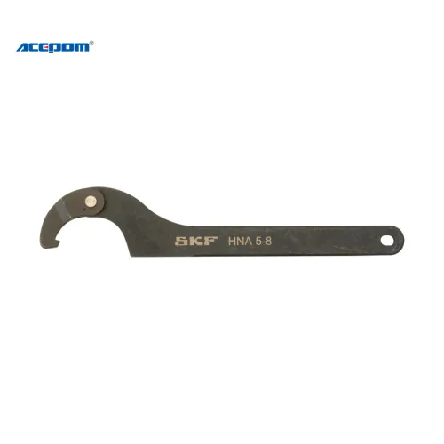HNA5-8,Economic solution as it allows tightening,loosening lucknuts with outer diameters 35 - 60 mm,Adjustable hook spanner
