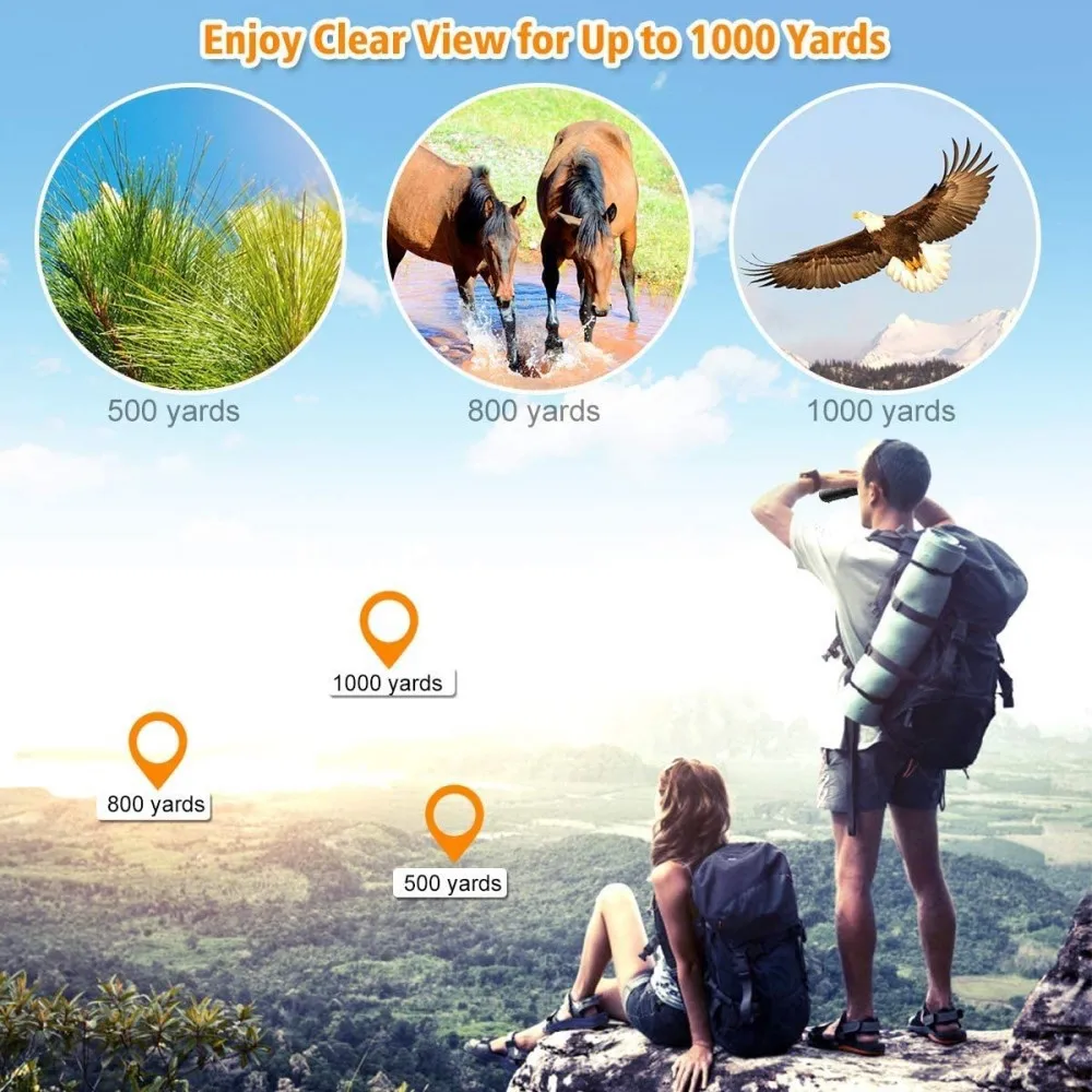 New Telescope 12X50 single tube high magnification high-definition glasses Monocular Telescope