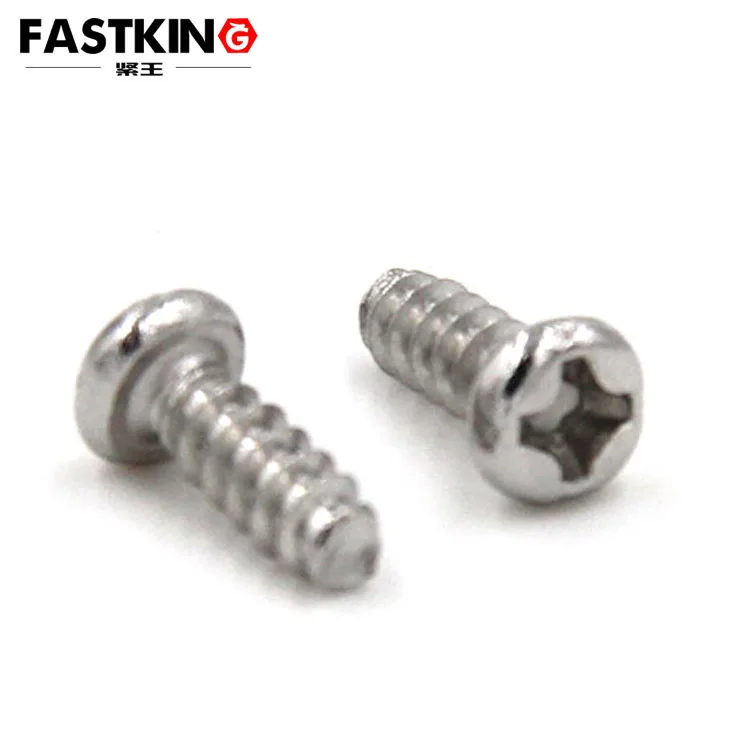 18-8 A2-70 round/pan head PB specifications stainless steel metal cross flat mouth flat tail self-tapping screw ISO7049