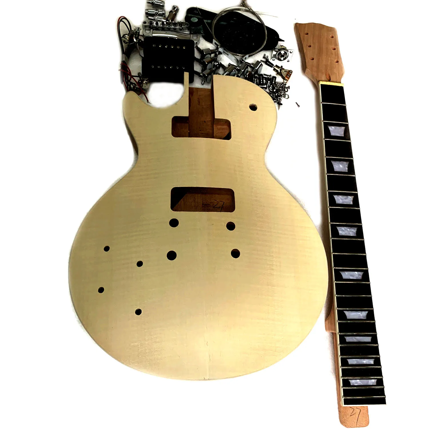 PROJECT ELECTRIC LEFT HAND GUITAR BUILDER KIT DIY WITH ALL ACCESSORIES