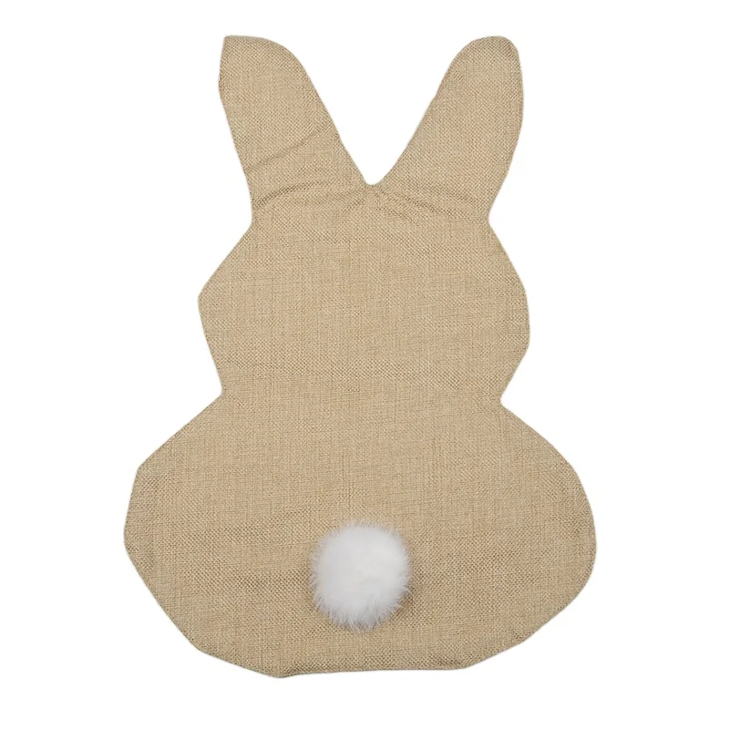 Best Selling Bunny Garden Flags Blank Burlap Garden Yard Flags Pole Hanging Flags