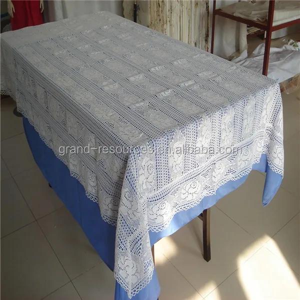 100% Cotton Plain Square 85*85cm Crochet Tablecloth