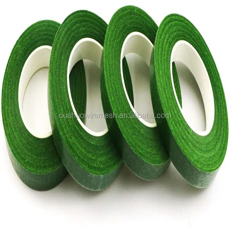Green floral stem tape paper floral tape for flower stem wrapped