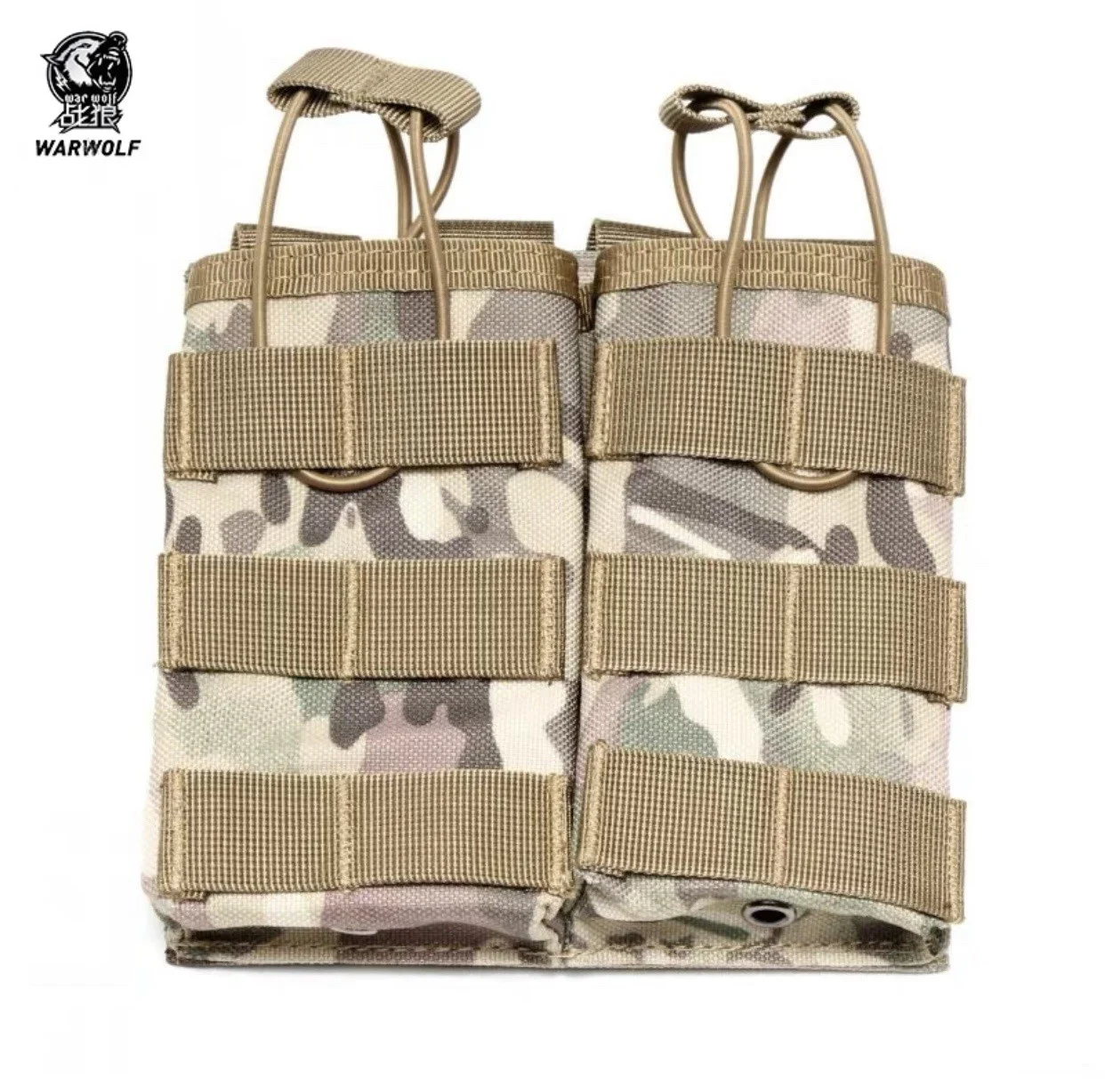 Portable multifunctional m4 CS molle tactical magazine fast mag pouch with double capacity