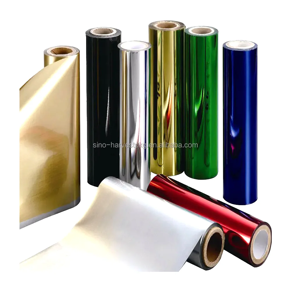 High toughness color printing wholesale high quality metallized aluminum pet film can be used for product packaging