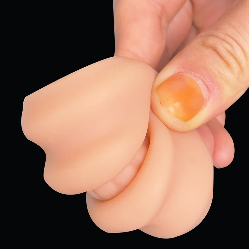 3 Colors Soft Silicone 3D Lip Practice Skin Permanent Makeup Microblading Lip Open Mouth Skin Mannequin