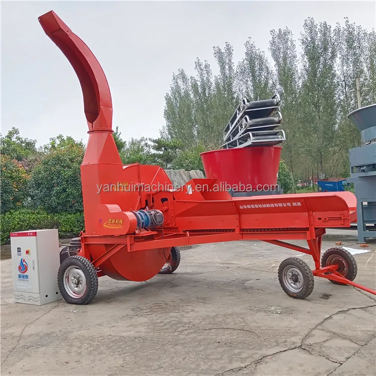 cattle cow feed straw silage machine chicken grass chaff cutter farm grass chopper for cattle shredder corn stalk chopper