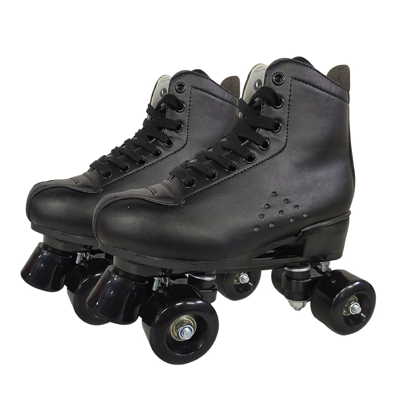 
Attractive Price New Type Double Row 4 Wheel Roller Quad Wheels Skates Ice 